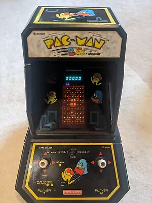 Vintage 1981 COLECO Mini Arcade PAC-MAN Video Game Tabletop Midway Tested Works • $100