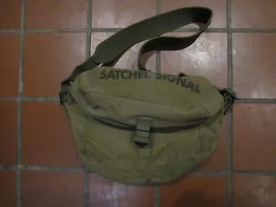 Vintage U.S. Army Canteen Satchel Signal Bag Shovel Pouch & Foot Powder • $200