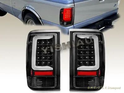 93 94 95 96 97 Ford Ranger C-BAR LED Tail Lights Taillight Black ONE PAIR • $144.98