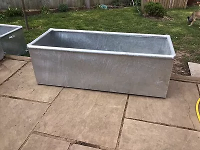 4ft Galvanised Water Trough Garden Planter Feature Raised Bed Feature Plant Pot • £140
