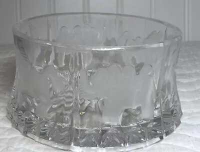 Etched  Shannon Crystal Candy Dish • $12