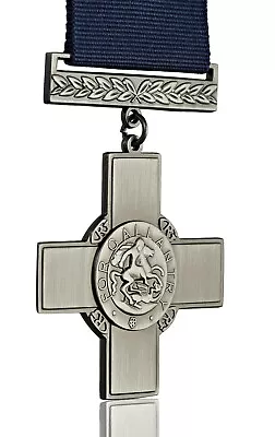 Full Size Replica George Cross Medal & Ribbon. Gallantry/Heroism Civil/Military • £9.99