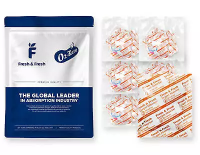 Fresh & Fresh (50 Packet) 500 CC Premium Oxygen Absorbers (5 Bag Of 10 Packet) • $14.99