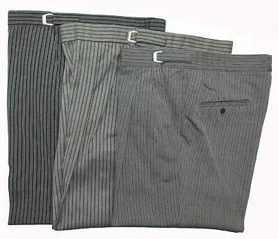 Men's Grey & Black Hickory Striped Pants *Damaged Closeout* 30-32  Waist • $14.39