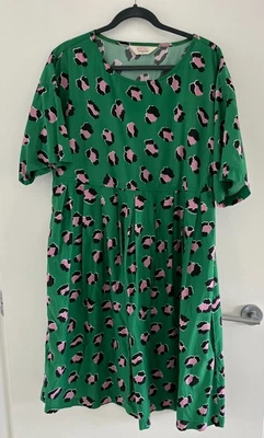 $50 • Buy GORMAN Spot On Organic Cotton Sadie Swing Dress Size 14 EUC