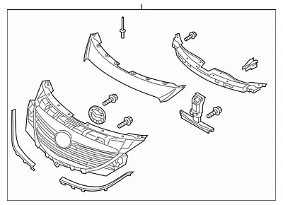 2013-2015 Mazda Cx-9 Oem Radiator Grille Assembly Tk21-50-710d51 • $322.95