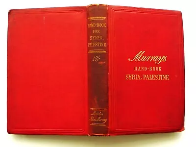 Murray's Hand-Book Syria Palestine 1892 • $93.34