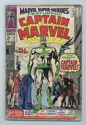 Marvel Super Heroes #12 FR 1.0 1967 1st App. And Origin Captain Marvel • $38