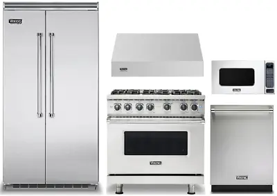 Viking Professional 36  Range 42  Refrigerator Dishwasher Hood & Microwave • $22586