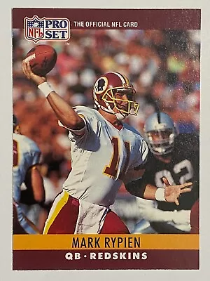 1990 Pro Set #330 Mark Rypien Washington Redskins • $0.99