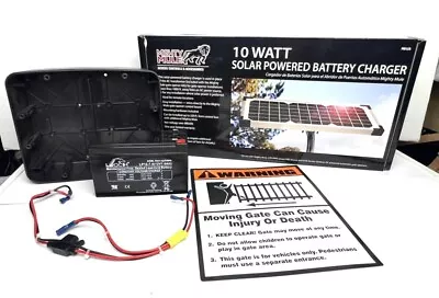 NEW Mighty Mule 10 Watt Solar Panel Battery Charger + Battery & Harness FM123 • $109.95