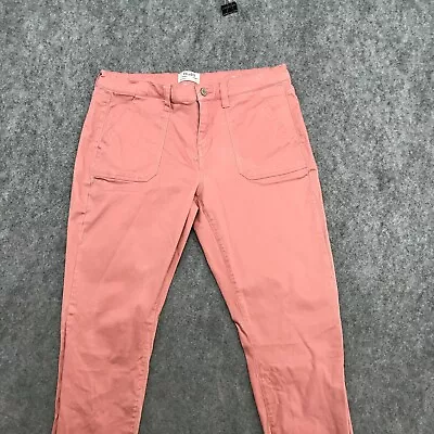 Mudd Jeans Juniors Size 15 Skinny Fit Mid Rise Pink Denim Stretch Zip Fly • $13.99