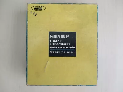 Sharp Made In Japan 1960 8 Transistor Radio With Original Box & Accessories • $27