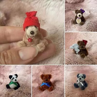 £4.31 • Buy TINY MINIATURE HANDMADE CUTE JOINTED Mini BEAR MOBILE BAG CHARM 4cm  NICE