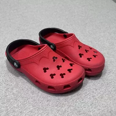 Crocs X Mickey Mouse Red Black M6-7/W8-9 Limited Edition • $45