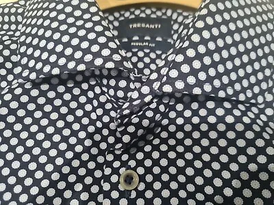 Tresanti Men's Cotton Italian Shirt 17'' (43) Regular Fit BRAND NEW UNWORN • £34