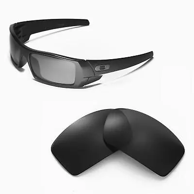 New Walleva Black Replacement Lenses For Oakley Gascan Sunglasses • £17.30