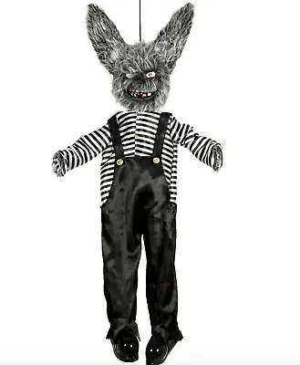 Haunted Dancing Rabbit Halloween Decoration Prop Animatronic Moving Horror  • £29.99