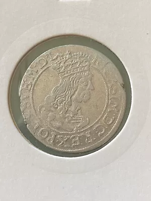 Poland 1662 Joannes Casimir 6 Grossus Silver Coin • $40