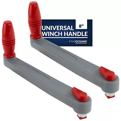 Five Oceans Universal Floating Grey Locking Winch Handle 8  (2-Pack)  FO3923-M2 • $69.10