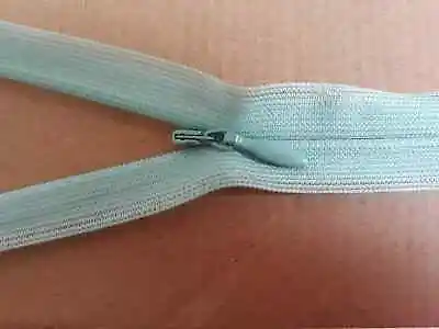 NEW - Mint Green YKK Concealed Zip Invisible Zip Closed End - 41cm  Any Quantity • £2.85