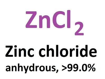Zinc Chloride Zinkchlorid Anhydrous ZnCl2  99.0% Powder And Lumps - 200g • £5.63