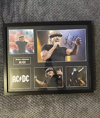 Brian Johnson / AC DC / Signed Photo / Autograph / Professionally Framed / COA • £180