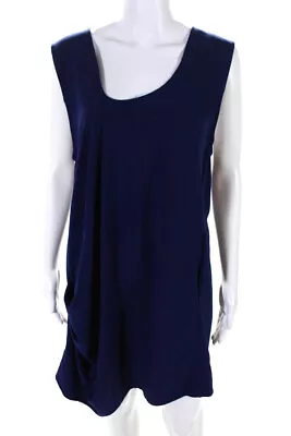 Malia Mills Womens Ultramarine Blue Scoop Neck Sleeveless A-Line Dress Size 6 • $40.81