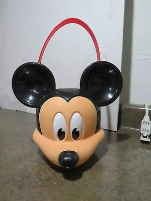 VTG PTI Group Halloween Mickey Mouse Plastic Mold Candy Treat/Treat Bucket Pail • $13.99