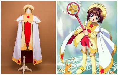 Anime Card Captor Sakura KINOMOTO SAKURA Cosplay Costume • $30.60