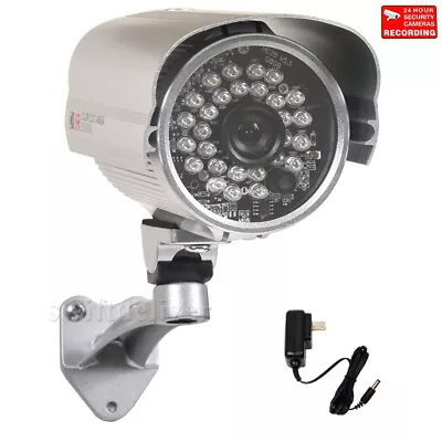 Security Camera Outdoor Day Night  W/ SONY Effio CCD 3.6mm Lens Power Supply WVR • $166.90