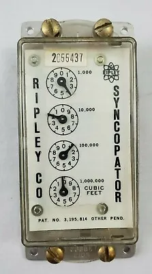 VINTAGE Ripley Company USA Watt Hour Meter  Syncopator  #2055437 • $50.03