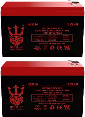 $42.99 • Buy (2) 12v 8ah Replacement For RAZOR Ground Force Drifter Go Kart Battery