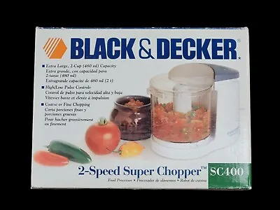 BLACK & DECKER | 2-Speed Super Chopper Mini Food Processor | SC400 New In Box • $35