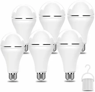 Emergency LED Light Bulb 6PCX12W Rechargeable Magic Light Intelligent Lamp EBulb • $28.99