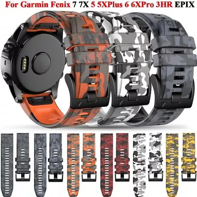 Quickfit Camo Watch Band For Garmin Fenix 7 7X 6 6X Pro 5X 5 3HR 955 945 Strap • $10.40