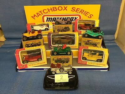 Matchbox Models Of Yesteryear. Job Lot (2) 10 X Early Boxed Cars Lesney Moy • £60