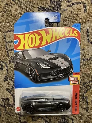 Hot Wheels 193/250 CORVETTE C7 Z06 THEN AND NOW 1/10 BLACK NEW • $2.75