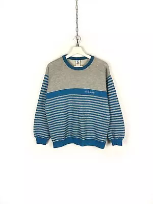 Adidas Sweatshirt Pullover Originals Jumper Striped Vintage Size L • $59.33