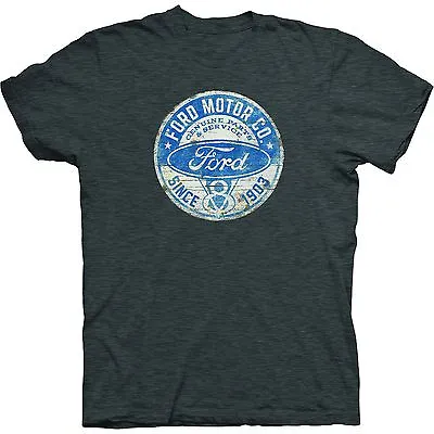 $17.99 • Buy Ford T-Shirt - Gray W/ Ford Motor Company Since 1903 V8 Emblem (Distressed)