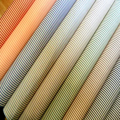 100% Cotton Canvas Classic Striped Ticking Fabric 45  110cm Wide • £4.25