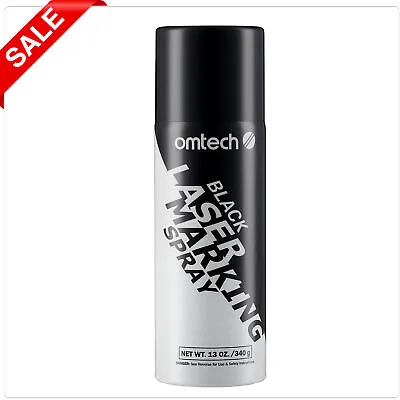 OMTech™️ Black Metal Laser Spray Inks For CO2 Laser Engraver Cutter 13oz 1 Pack • $35.99