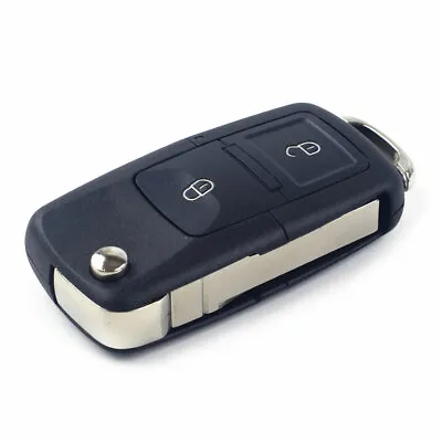 2 Button Flip Blank Remote Key Case Shell Fit For VW Polo Skoda Octavia Bt • $7.20