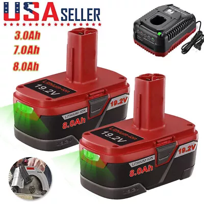 19.2 Volt 8.0Ah For Craftsman C3 DieHard Lithium XCP Battery/Charger 11375 11376 • $23.99