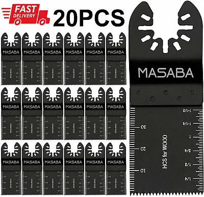 20Pcs Multi Tool Blade Set For Dewalt Bosch Makita Oscillating Saw Cutting Metal • £6.99