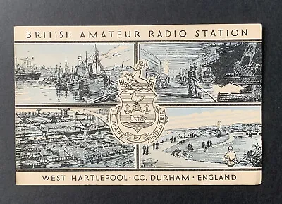 £4.50 • Buy British Amateur Radio Station West Hartlepool Co Durham QSL Postcard