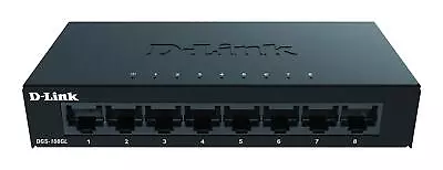 D-Link Ethernet Switch 8 Port Gigabit Unmanaged Desktop Plug And Play Sturdy... • $27.27