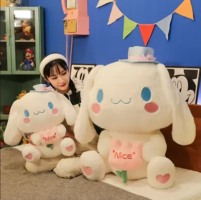 Big Cinnamoroll Plush Doll Anime Stuffed Toy Pillow Birthday Gift 35/50/65/80cm • $23