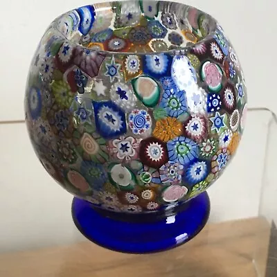 Vintage Scottish John Deacons Millefiori Candle Holder JHD2007 Glass Paperweight • £31