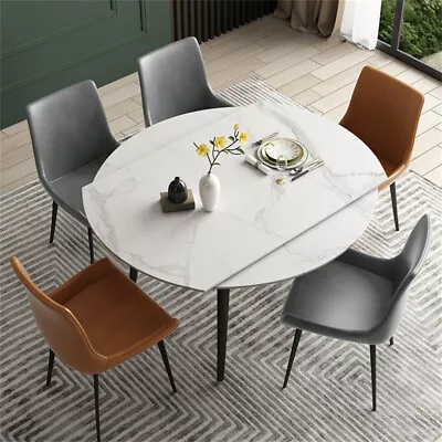 Modern Kitchen Dining Table Extending High Hardness Sintered Stone Top Furniture • $809.96